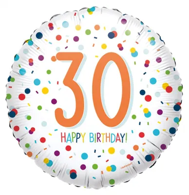 Produktbild von AMSCAN Confetti Birthday 30 Folienballon 0 0 0