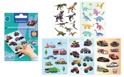 Zdjęcie produktu dla Naklejki do wydrapywania Boy - STARPAK