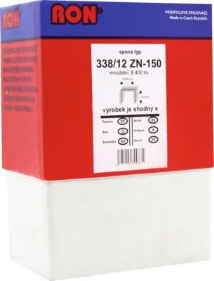 Obrázek produktu pro Spona 338/12 ZN-150 M, 8400 kusů v balení