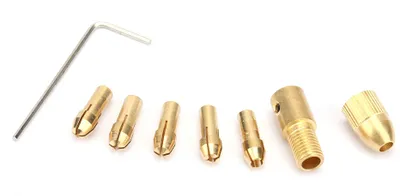 Obrázek produktu pro 7 ks 0,5-3mm elektrických vrtáků s kleštinou Micro Twist Drill Chuck Tool Adapter (3,17 mm )