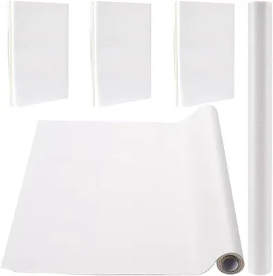 Produktbild von Weißes Kunstleder Buchschutz 80x42cm