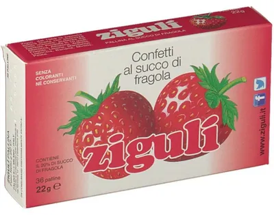 Immagine prodotto di Ziguli Fragola 36 Palline 22 G