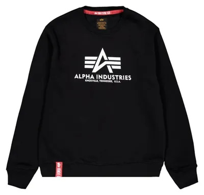 Produktbild von Alpha Industries Herren Einfaches Sweatshirt, Schwarz L
