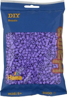 Obrázek produktu pro 3000 korálků Hama Midi na žehlení – pastelově fialové