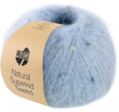 Produktbild von Lana Grossa - Natural Superkid Tweed 0618 hellblau