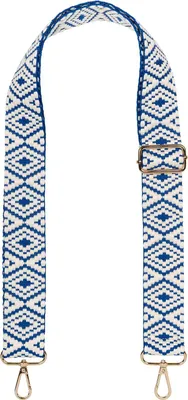 Produktbild von styleBREAKER Taschen Schulterriemen mit Azteken Muster, Wechsel Taschengurt mit Karabinerhaken, verstellbar, Unisex 02013015
