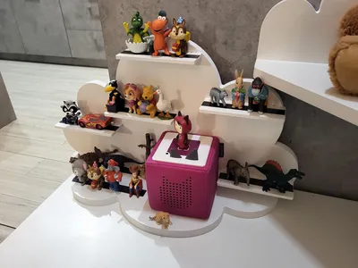 Produktbild von Toniebox Regal Wolke mit Magnetboden und Wandmontage
