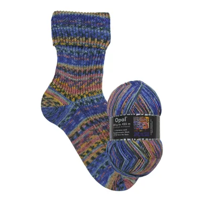 Produktbild von Opal Hundertwasser 4-fädige Sockenwolle,100g/425m LL, 75% Schurwolle/25% Polyamid Save the Sea, Fb. 3207