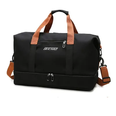 Produktbild von Reisetasche Fitnesstasche,Sporttasche,Große Umhängetasche mit Schuhfach&Nassfach,Schultergurt, für Yoga, Schwimmen, Tourismus, Fitness