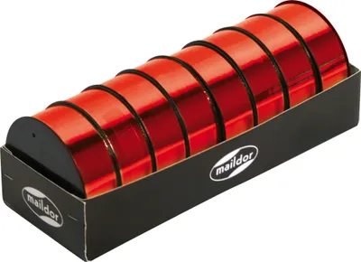 Produktbild von Clairefontaine Set 8 Spulen Geschenkbänder Metallic-Effekt 10mx25mm Rot 616106C