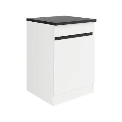 Produktbild von Küchen Unterschrank mit Arbeitsplatte Luca U606-0+ in weiß matt 60 cm breit