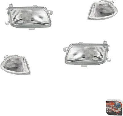 Immagine prodotto di Fari + lampade Osram Night Breaker Laser, compatibili con Opel Astra F dal 1994 al 1998, set per lato sinistro e destro. Codici: 1216513, 1216509, 1216520, 1216517, 1216519, 90511087, 90511093, 9051
