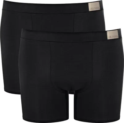 Produktbild von Sloggi Herren Shorts, 2er Pack - GO Natural Short C2P, Boxershorts, Baumwolle Stretch Schwarz M