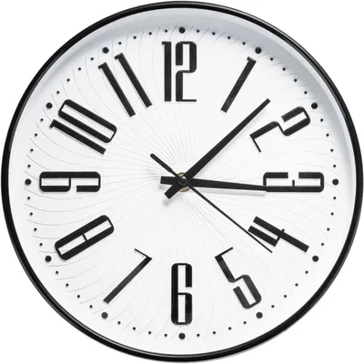 Produktbild von Wanduhr 25 cm, runde Uhr, leises Uhrwerk, für Wohnzimmer