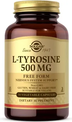 Productafbeelding van Solgar L-tyrosine - L-tyrosine 500 mg, artikelnummer 033984027602