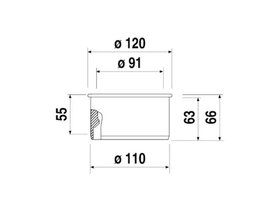 Produktbild von SANIT Übergangsmuffe DN90/DN100 schwarz