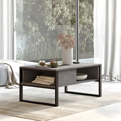 Produktbild von Skye Decor, ML34- ML34LCS, Silber, Couchtische, 44,4x100x59,7 cm, 100% Melaminbeschichtete Partikelplatte