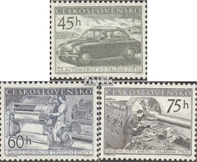 Produktbild von Briefmarken Tschechoslowakei 1955 Mi 899-901 (kompl.Ausg.) postfrisch Industrie
