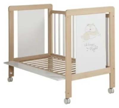 Image de Micuna Lit Happy 120x60 cm - Bois/Blanc