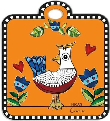 Productafbeelding van EGAN Panbeschermer Cocoricò, oranje, 16x18 cm