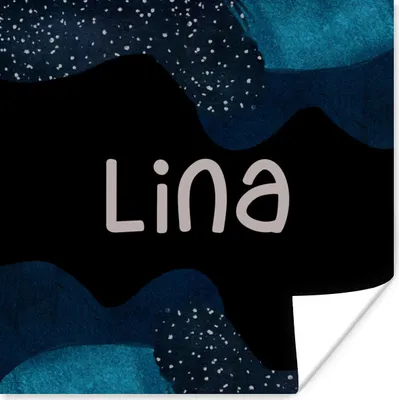 Produktbild von MuchoWow® Poster Lina - Pastell - Mädchen 100x100 cm - Babyzimmer