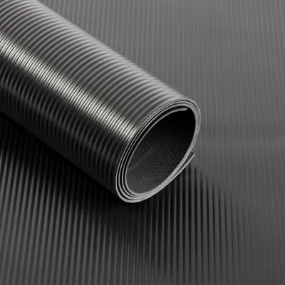 Immagine prodotto di Strisce di rivestimento per pavimenti in PVC nero 120x350 cm