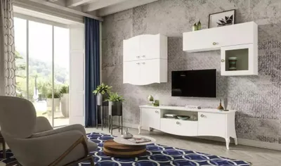 Immagine prodotto di Porta tv soggiorno rtv lavagna bassa credenza pensile bianco nuovo