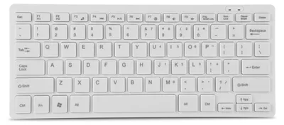 Obrázok produktu pre 78-tlačidlová ultratenká káblová klávesnica Mini USB pre stolné počítače a notebooky (biela)