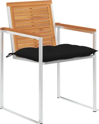 Produktbild von vidaXL Gartenstühle 8 Stk. mit Kissen Massivholz Akazie