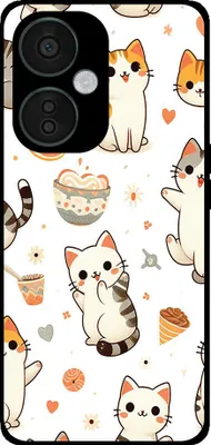 Produktbild von Smartphonica Telefon Fall geeignet für OnePlus Nord CE 3 Lite mit Katze drucken - TPU zurück Abdeckung Fall Katze Design