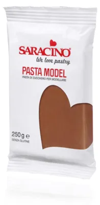 Zdjęcie produktu dla Brązowa masa cukrowa do modelowania Brown Model Paste 250g - Saracino