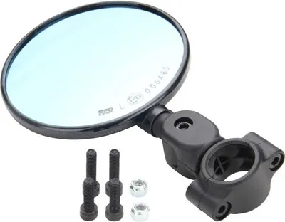 Obrázek produktu pro Zrcátko na řídítka FLEXI 7699 Carbon Supermoto Enduro Naked Bike Mirror 22-24 mm - FAR - 1 kus