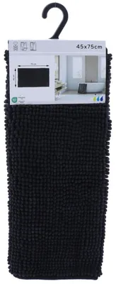 Immagine prodotto di Tendance Tappetino da bagno in microfibra - assorbente - nero - 45 x 75 cm