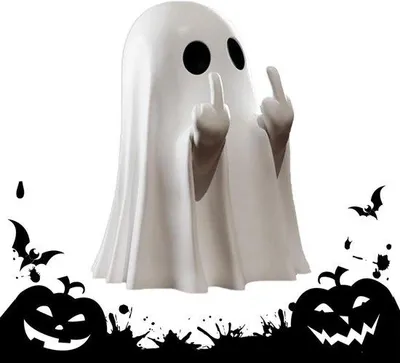 Obrázek produktu pro Ručně vyrobená sada dekorativních figurek na Halloween, 6 x 8,5 cm, plast, různé barvy, pro halloweenské oslavy