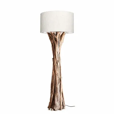 Produktbild von Treibholz Stehlampe Quinton Lampenschirm Natur / 195 cm