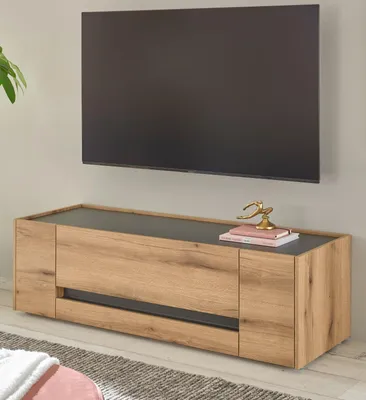 Produktbild von TV-Lowboard "Center" in Evoke Eiche und grau TV-Unterteil 140 cm