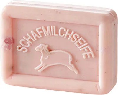 Produktbild von Ovis Schafmilchseife Rose-Lavendel, 100% Bio, für die tägliche Dusche, eckig, 100 g