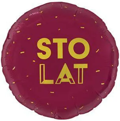 Immagine prodotto di Balon foliowy Sto Lat bordowy 46 cm Godan