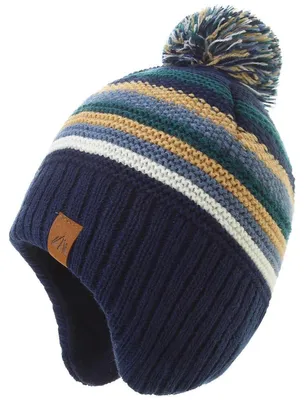 Produktbild von Wintermütze Jungen Strickhut mit Ohrenschützer Gelb