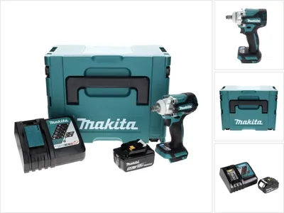 Produktbild von Makita DTW 300 RT1J Akku Schlagschrauber 18 V 330 Nm 1/2" Brushless + 1x Akku 5,0 Ah + Ladegerät + Makpac