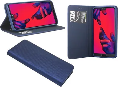 Produktbild von Huawei P20 Handyhülle Tasche Flip Case Smartphone Schutzhülle Blau