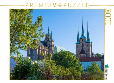 Produktbild von CALVENDO Puzzle Mariendom und St. Severi | 1000 Teile Lege-Größe 64x48cm Foto-Puzzle für glückliche Stunden