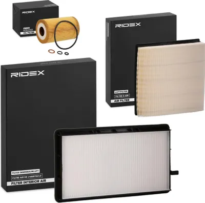 Produktbild von RIDEX Filterset Inspektionspaket Filtersatz für BMW 3 Limousine (E36) 3 Coupe (E36) 3 Cabrio (E36) 3 Touring (E36)