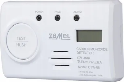Immagine prodotto di Rilevatore di monossido di carbonio e rilevatore di fiamma con batteria integrata CTW-06 Zamel