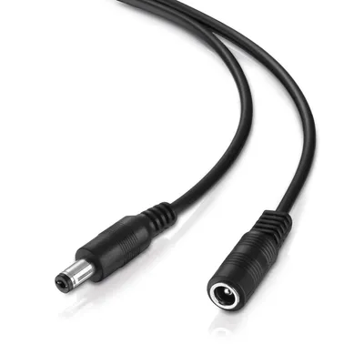 Produktbild von adaptare 95016 Verlängerungs Kabel DC-Hohlstecker mit Buchse (5,5 x 2,1 mm, 5 m)