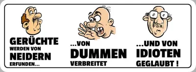 Produktbild von vianmo Holzschild 10x27 cm Gerüchte werden Beruf Arbeit