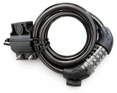 Immagine prodotto di Lucchetto per bicicletta con combinazione numerica, cavo, 8 x 1500 mm