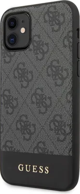 Obrázok produktu pre Guess 4G Bottom Stripe Collection - iPhone 11 Hülle (Grau)