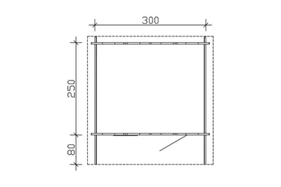 Produktbild von Alpholz Gartenhaus Narvik 300x250 aus Holz Holzhaus Wandstärke: 45 mm Inklusive: Fußboden Blockbohlenhaus