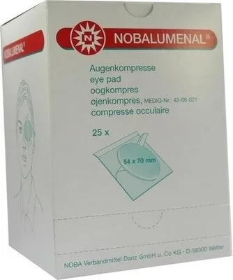 Produktbild von NOBALUMENAL Augenkompr.54x70 mm steril